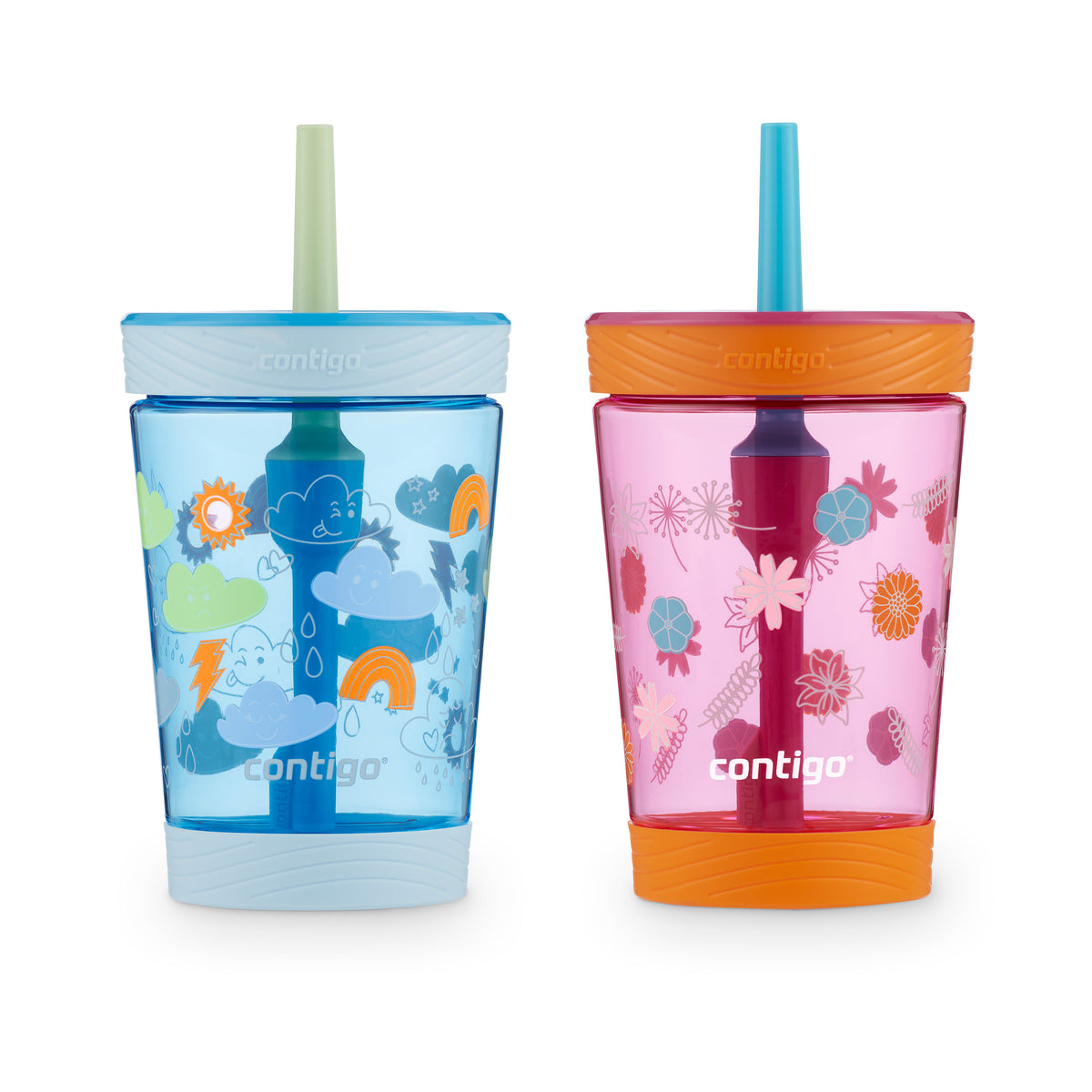 Kids Spill-Proof Tumbler with Straw, 14oz