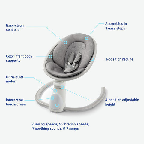 Graco Soothe 'n Sway® Bluetooth 3-in-1 Swing