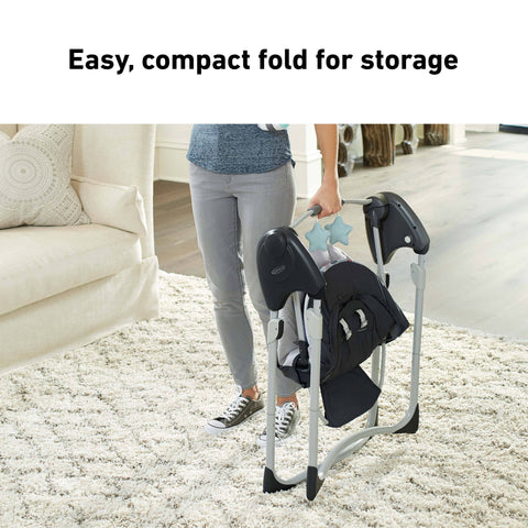Slim Spaces™ Compact Baby Swing