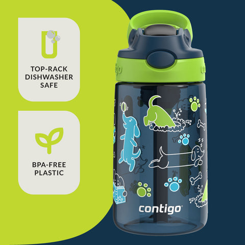 Contigo® Kids Water Bottle with Redesigned AUTOSPOUT® Straw, 14 oz