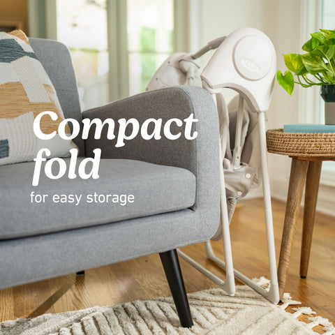 Slim Spaces™ Compact Baby Swing