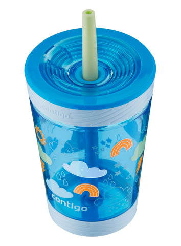 Kids Spill-Proof Tumbler with Straw, 14oz