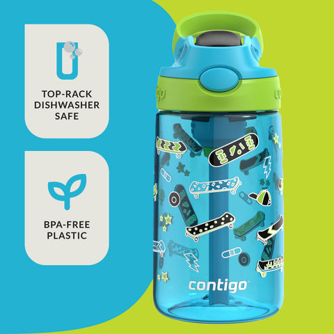 Contigo® Kids Water Bottle with Redesigned AUTOSPOUT® Straw, 14 oz