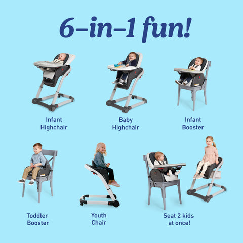 Blossom™ 6-in-1 Convertible Highchair