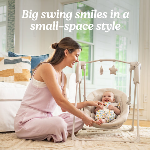 Slim Spaces™ Compact Baby Swing