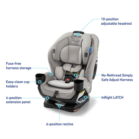 Extend2Fit® 3-in-1 Car Seat