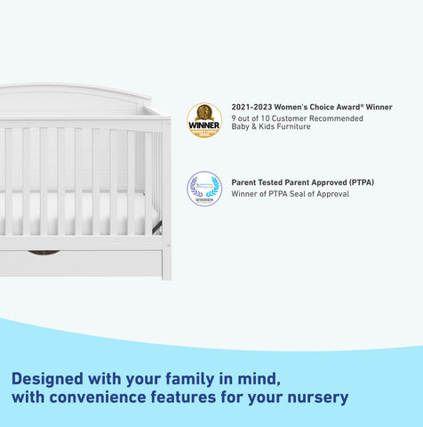 Bellwood Convertible Crib w/Drawer