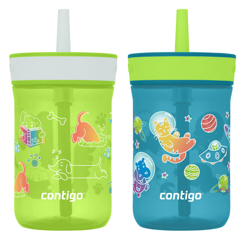 Kids’ Leighton Straw Tumbler with Spill-Proof Lid, 14oz