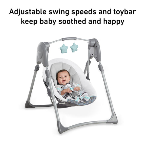 Slim Spaces™ Compact Baby Swing